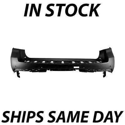 NEW Primered Rear Bumper Cover for 2021-2024 Chevy Suburban GMC Yukon XL w/ Park - Image 1 of 4