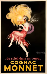 Original Vintage Poster, Cappiello, Cognac Monnet, Liquor, Salamander, 1927 - Picture 1 of 7