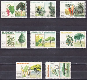 W RWANDA 1167-1174 TREES - Picture 1 of 1