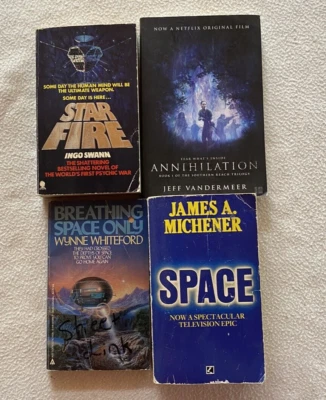 4x Sci-Fi Novels Star Fire, Breathing Space Only, Space & Annihilation Paperback - image 1 of 4