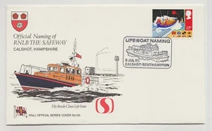 RNLI Lifeboat Official Series Cover 125 Official Naming RNLB The Safeway Calshot - Picture 1 of 1