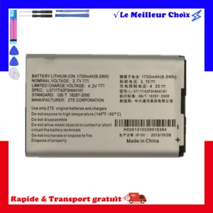 Batterie 1850mAh type LI3719T42P3h644161 Pour ZTE Nova 3.5 4.0, V8000 N8000 T82 - Zdjęcie 1 z 5