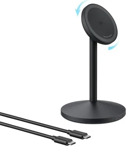 Anker MagGo Support Chargeur Sans Fil Station Rotative 360° 15W MagSafe pour iPhone - Photo 1 sur 6