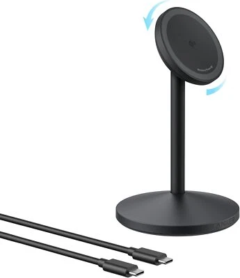 Anker MagGo Wireless Charger Stand 360° Rotation Station 15W MagSafe for iPhone - Image 1 of 4