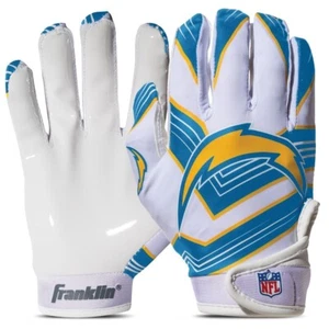 Los Angeles Chargers Kids NFL Receiver Gloves Youth M/L - Picture 1 of 7