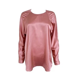 Hugo Boss Bergitta Pink Silk Blend Blouse US12 ($288) AS IS - Picture 1 of 10