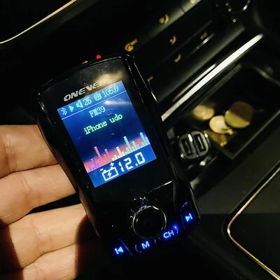 Onever FM Sender Bluetooth | 2x USB 5V 1A & 2,1A | Input auch USB, microSD-Card - Bild 1 von 4