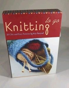 Knitting to Go 25 Chic & Easy Patterns Cards By Kris Percival Knitting 2005 - Picture 1 of 5