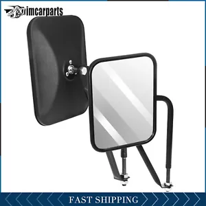 For 1997-2017 Jeep Wrangler JK JKU CJ Door-less Universal Side Mirrors - Picture 1 of 15
