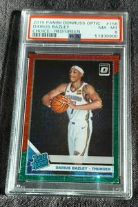 2019-20 Donruss Optic Darius Bazley Choice Red Green Rated Rookie RC #156 PSA 8 - Picture 1 of 2