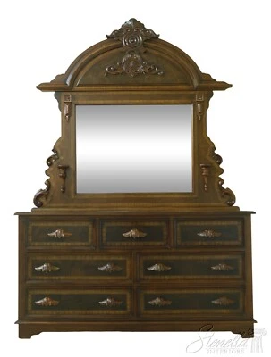 F53748EC: Cómoda grande de caoba estilo victoriano con espejo Foto 1 de 4