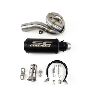 Slip for Kawasaki Ninja ZX6R ZX636 2009-2025 Exhaust Mid Link Pipe Muffler Tips - Picture 1 of 11