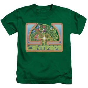 Atari Boys T-Shirt Centipede Retro Game Kelly Green Tee - Picture 1 of 2