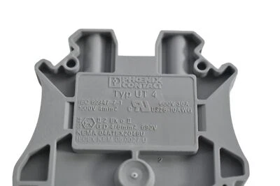 Lot of 60 NEW Phoenix Contact Terminal Block Typ UT4 600V 30A 26-10 AWG  - Image 1 of 3