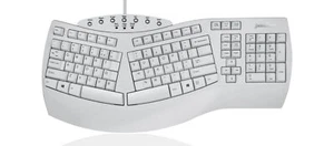 Perixx PERIBOARD-512W Periboard-512 Ergonomic Split Keyboard Natural White - Picture 1 of 9