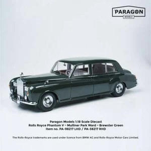 1964 ROLLS ROYCE PHANTOM V ((BREWSTER GREEN)) 1:18 SCALE BY PARAGON 98217 - Picture 1 of 4