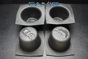 4 PCS SPEAKER BAFFLE ACOUSTIC FOAM 5.25'' ROUND UNIVERSAL CAR AUDIO BASS IBBAF55 - Picture 1 of 8