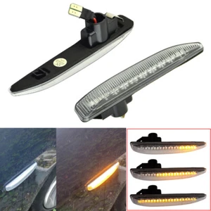 Luz LED secuencial de marcador lateral para BMW Serie 7 (E65/E66/E67/E68) 01-08 transparente - Imagen 1 de 12