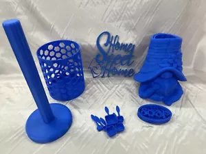 6 Piece Kitchen Set - Blue Plastic Storage Containers & Kitchen Accessories - Picture 1 of 7
