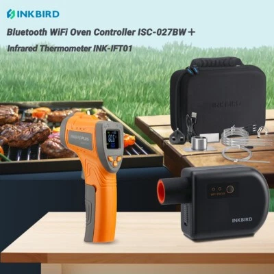INKBIRD Grillgebläse ISC-027BW Wi-Fi Bluetooth APP + Infrared Thermometer Gun CF - Bild 1 von 4