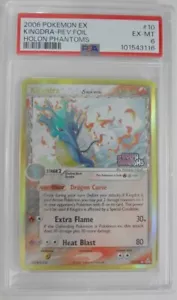 Carta Pokemon PSA 6.0 EX Holon Phantoms Kingdra Delta Species Reverse Holo Foil! - Foto 1 di 10