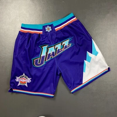 Shorts Jazz Masculino 100% Autêntico Just Don x Mitchell & Ness 96 97 Utah Tamanho XL - Imagem 1 de 4