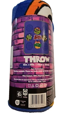 Manta polar Nickelodeon Teenage Mutant Ninja Turtles 46" x 60" nueva Foto 1 de 4