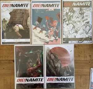 Die!Namite 1,2,3,4,5 set Nm Die Namite Vampirella Red Sonja John Carter Dynamite - Picture 1 of 1