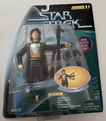 Figura de acción Star Trek Warp Factor Series Q Real Fencing Playmates 1997 Foto 1 de 2