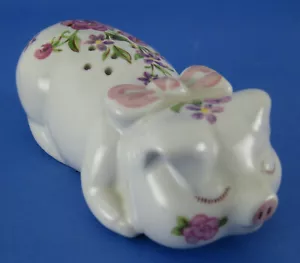 Figura Cerdo Ceramarte Avon Bolsita Floral Vintage 1978 - Imagen 1 de 4