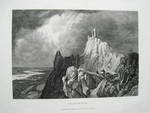 Rolandseck Drachenfels Nonnenwerth alter wunderschöner echter Stahlstich 1844 30 - Bild 1 von 1