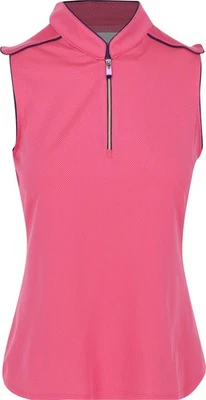 Camisa rosa flora sin mangas Greg Norman Mesa para mujer Foto 1 de 4