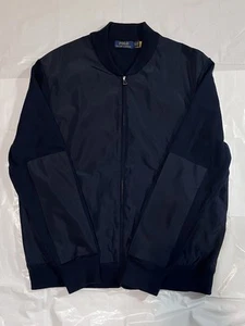 Polo Ralph Lauren Men’s Navy Blue Hybrid Full zip Jacket XXL EUC - Picture 1 of 15