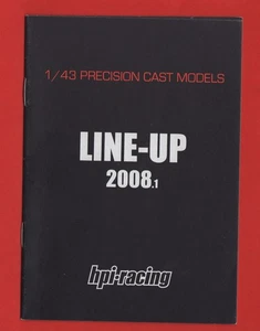 HPI RACING 1/43 PRECISION CAST MODELS LINE-UP CATALOGUE year 2008.1 - Imagen 1 de 6