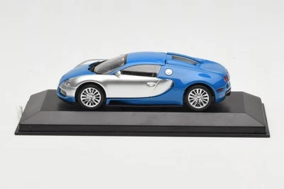 400110850 Bugatti Veyron Edition Centenarie Blue Metallic Silver Minichamps 1/43 - Immagine 1 di 4