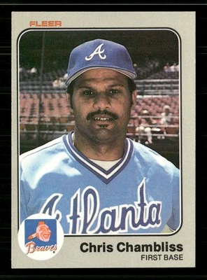1983 Fleer #134 Chris Chambliss - Image 1 of 2