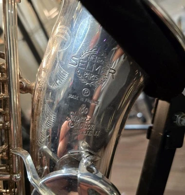 Sassofono contralto Selmer SERIE ll SP argento usato con custodia rigida - Immagine 1 di 4