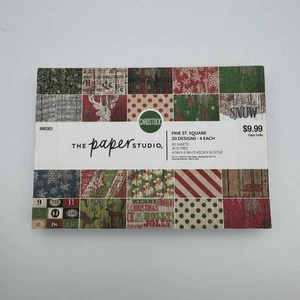 Paper Studio PINE ST. SQUARE 4,5x 6,5" CardStock Block 80 BLATT Weihnachten Basteln - Bild 1 von 4