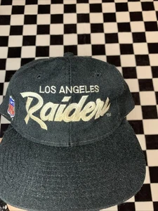 Vintage Los Angeles Raiders Snapback Hat by Sports Specialties Script NFL Wool - Picture 1 of 10