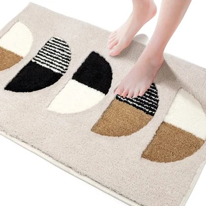 Boho Bathroom Rugs 20x32, Bath Rugs Runner Half Circle Long Bath Mats Luxury ... - Bild 1 von 7
