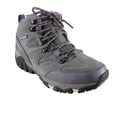 $70 BEARPAW Córcega Bota de Senderismo Mujer 7.5 M Botín Zapato Impermeable Gris Púrpura Foto 1 de 4