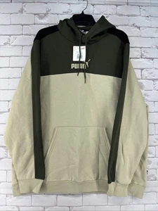 Puma Men’s Hoodie- Size 2XL Green & Cream Color - Picture 1 of 8