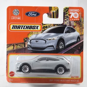 Matchbox Gray 2021 Ford Mustang Mach-E 1/64 2023 1/64 Short Card Variant - Picture 1 of 3