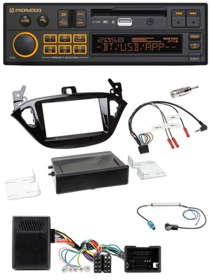Pioneer DAB Lenkrad USB Bluetooth Autoradio für Opel Adam ab 2013 Corsa E Ablage - Bild 1 von 4