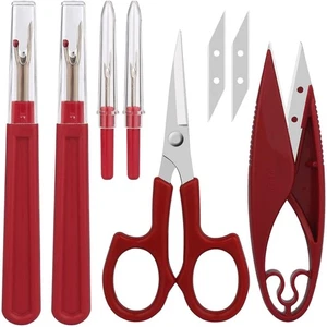 Sewing Seam Ripper Tool,Stitch Remover and Thread Cutter with 2Big+2Small Seam - Picture 1 of 6