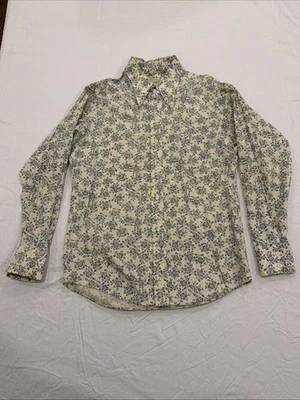 Винтажная мужская рубашка на пуговицах XL с цветочным рисунком вестерн кантри родео коттеджкор Farmcore - Изображение 1 из 4