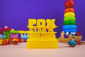Fox Star Studios 3D Printed Logo Kids Toy Pretend Play Pixar Animation - Picture 1 of 8