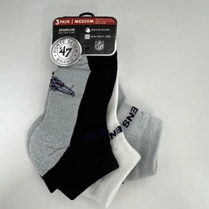NFL Baltimore Ravens Ankle Socks - 47 Brand - 3 Pairs - Size Medium - New - Picture 1 of 7