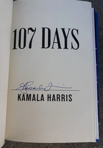 Kamala Harris signiertes Buch 107 Tage in der Hand versandfertig - Bild 1 von 2