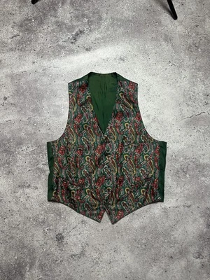 Vintage Mens Buckle Back Vest 30s 40s Waistcoat Antique 1930s 1940s - Image 1 of 4